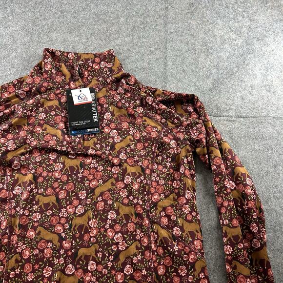 Ariat Tek Women’s Large 1/4 Zip Lowell 2.0 Baselayer Shirt Pullover Equestrian - Picture 4 of 8